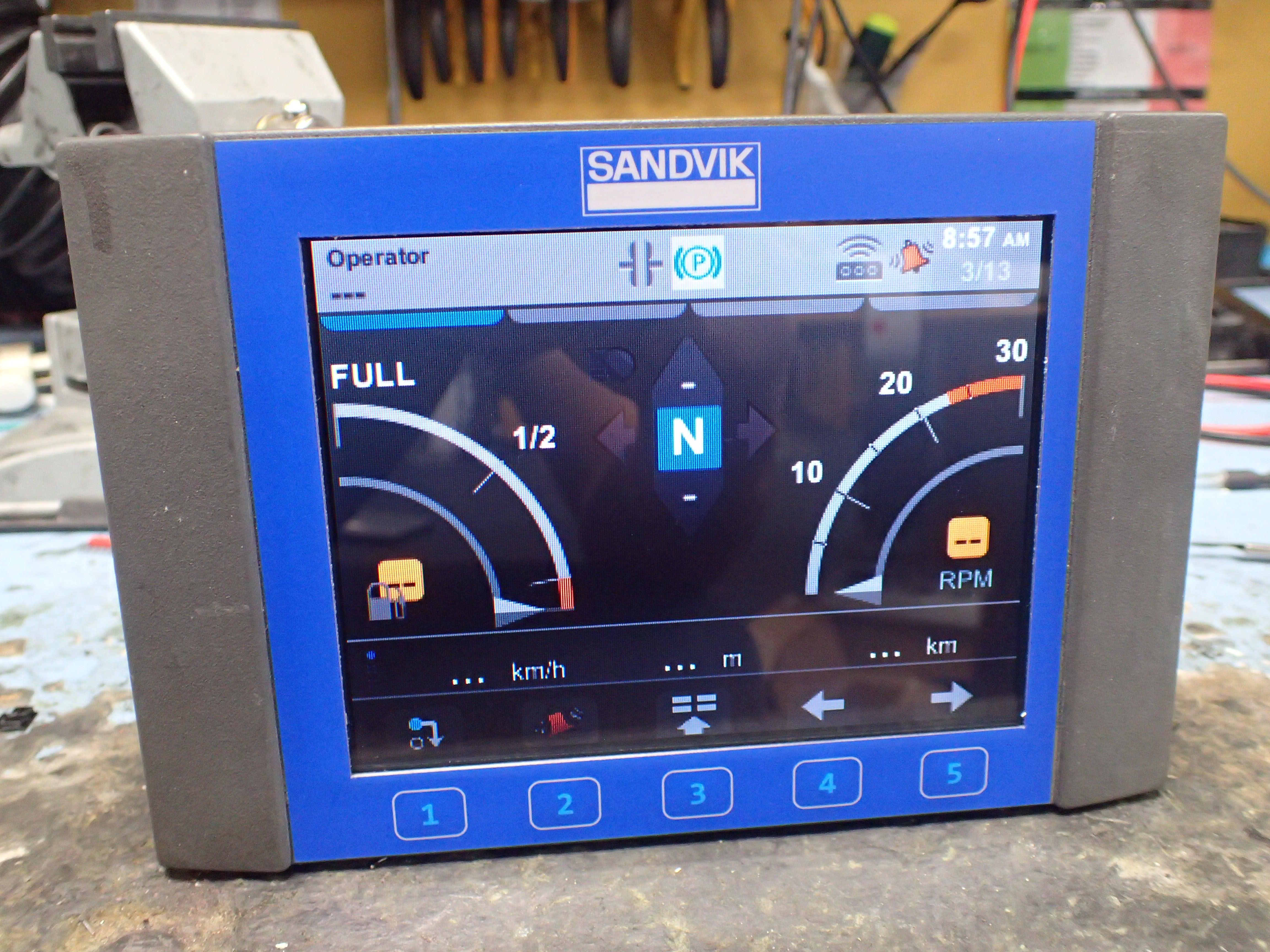 SANDVIK Display Button panel replacement