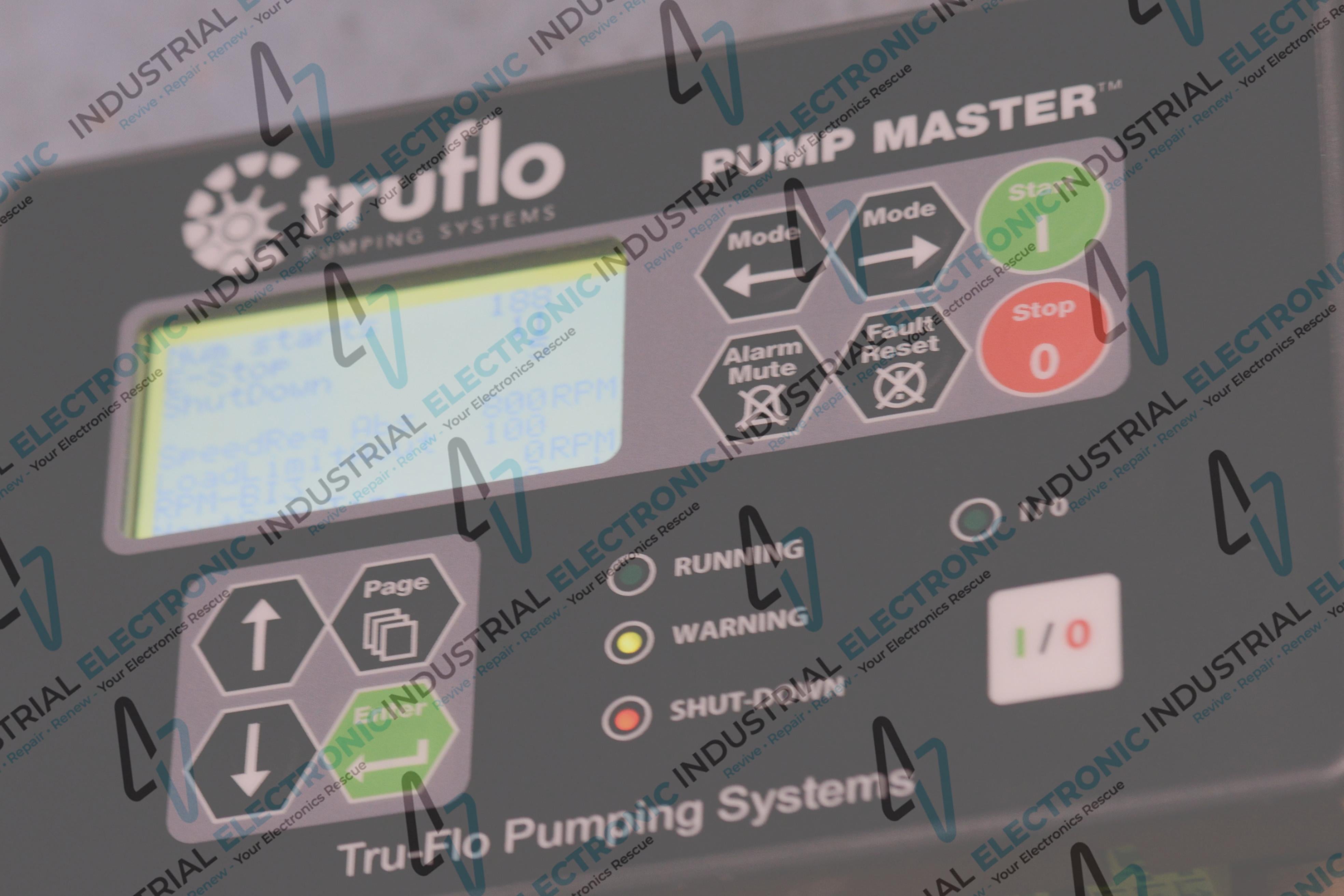 Truflow Pump Master  Front panel Buttons intermittent