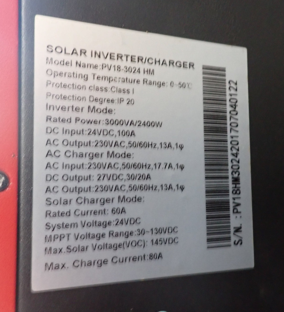 MUST Solar Inverter / Charger PV1800 Repair Service