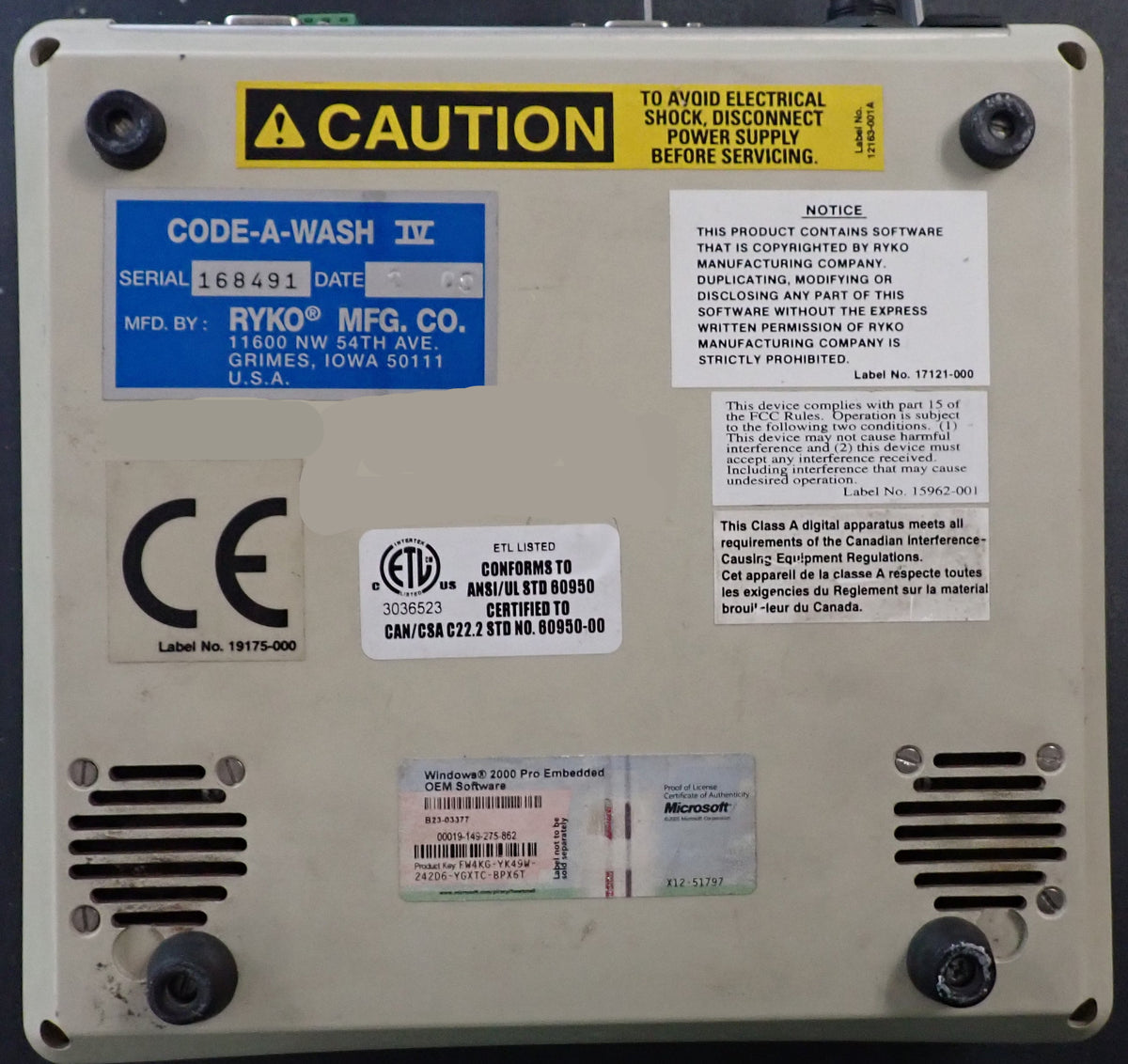 Car Wash Ryko HMI Display Unit Repair Service