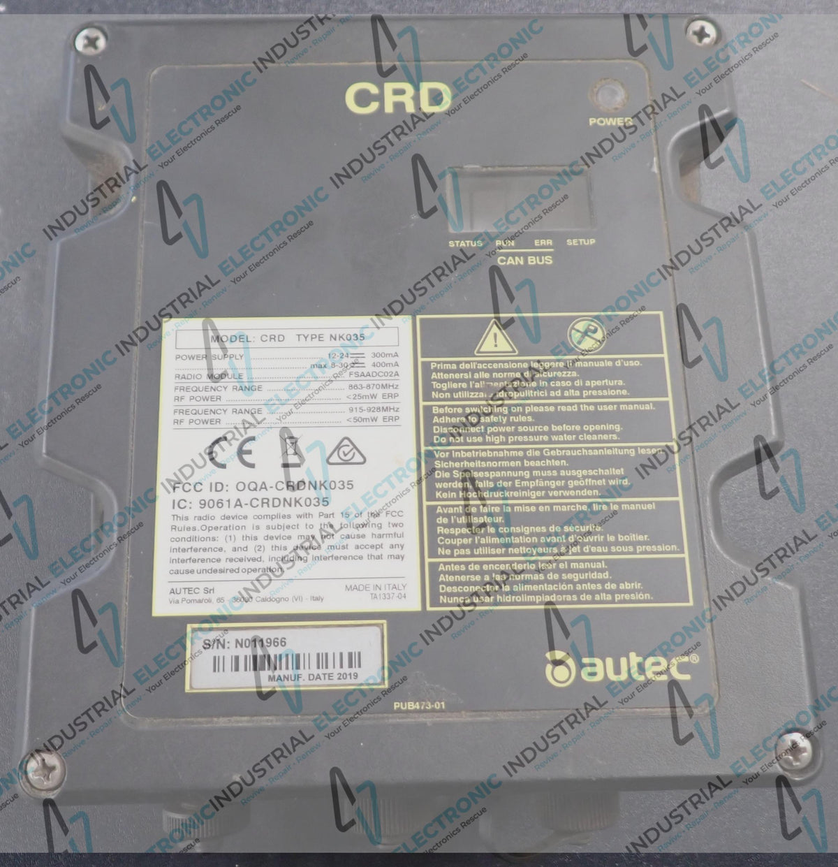 Autec PE7348-04 Remote & Receiver Repair Service