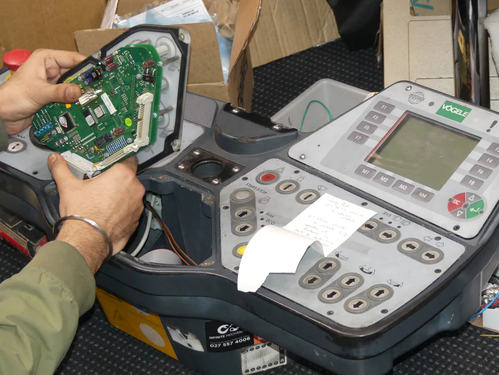 Vogele Control pannel